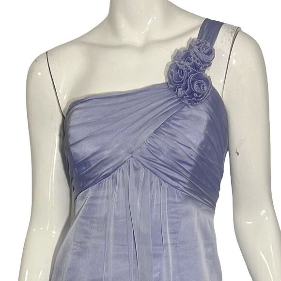 Belsoie Lilac One Shoulder Criss-Cross Bodice Formal Dress -- 4 - Picture 5 of 13
